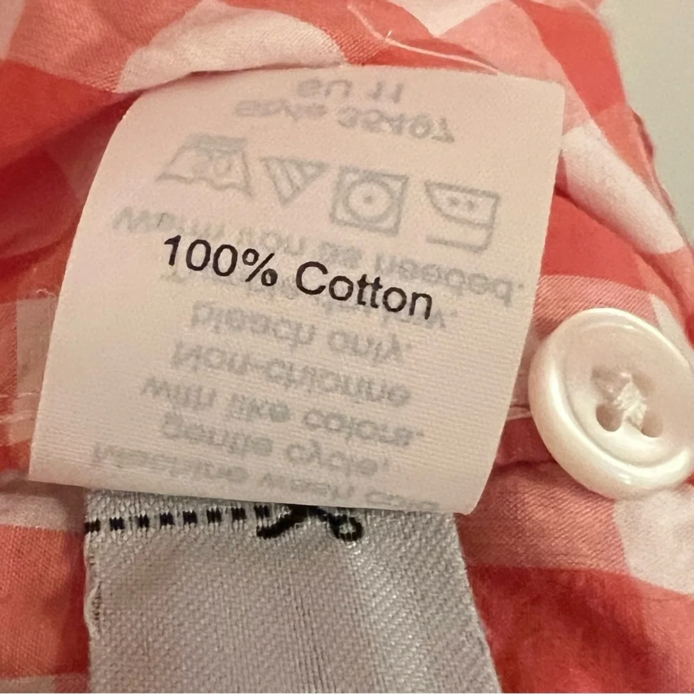 ✅ J‎. Crew XL Cotton lightweight Plaid checkered Long Sleeve Button Down Shirt